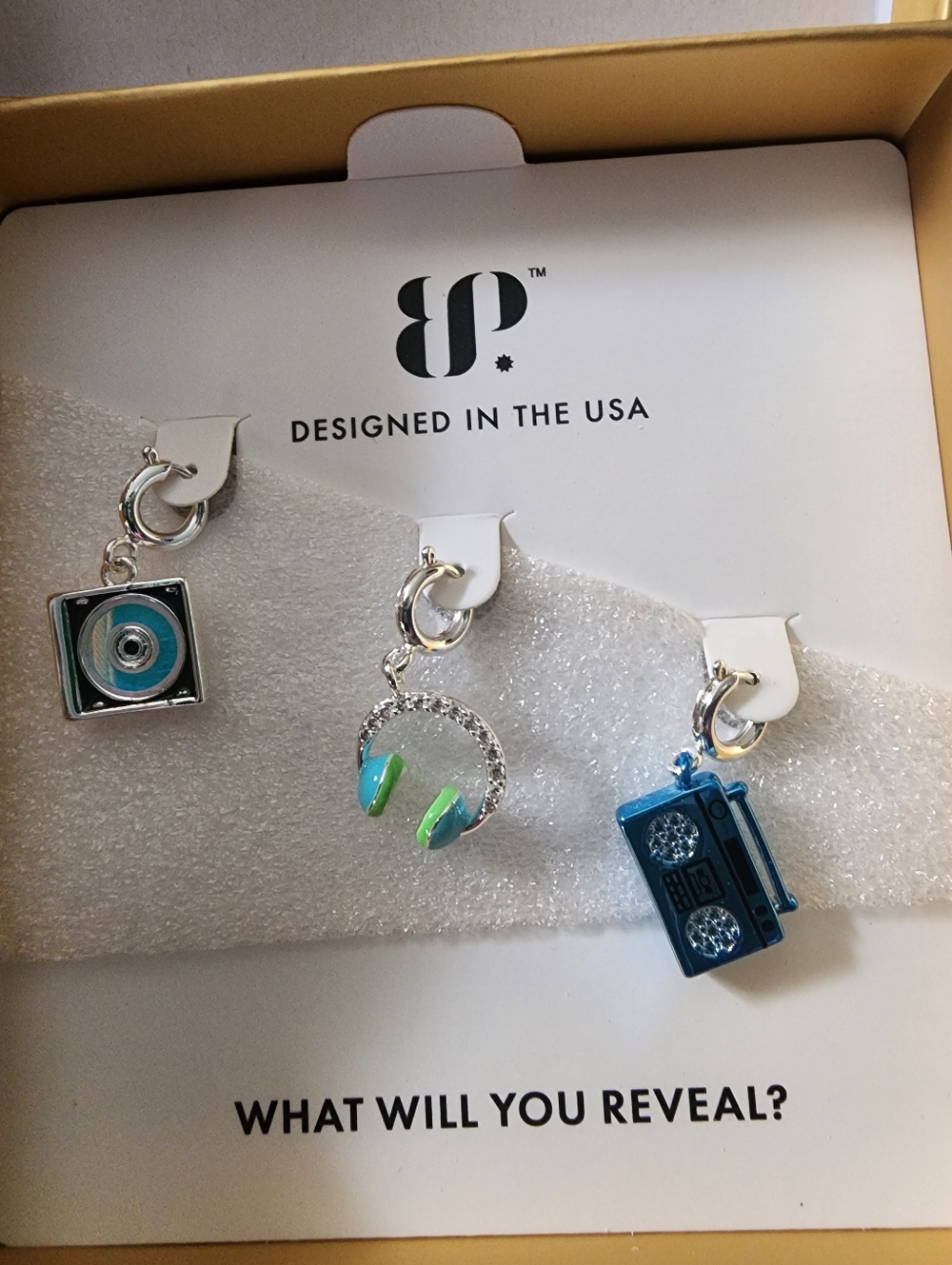 Throwback Tracks Bomb Party Charms